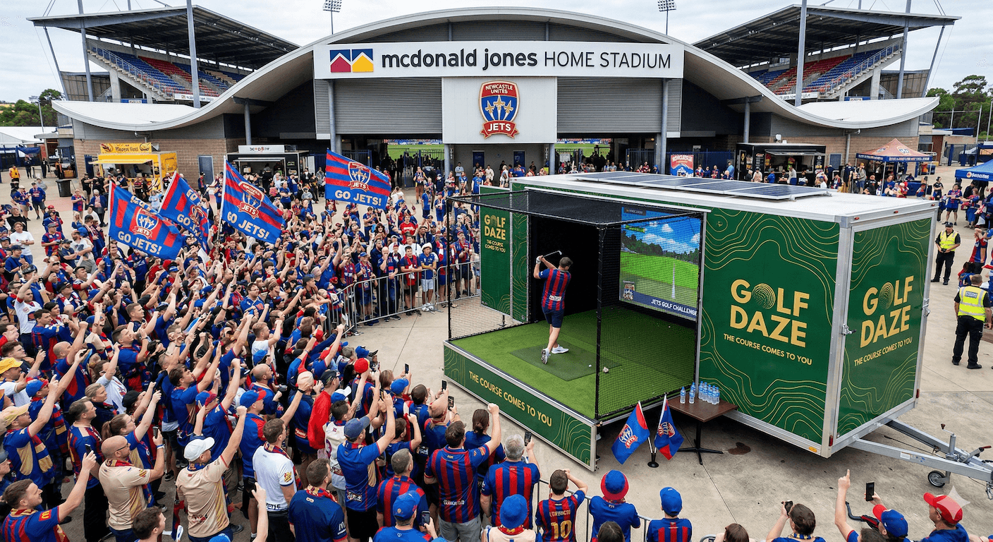 Golf Daze fan activation at a sporting event